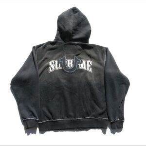 Supreme x True Religion Gray Rhinestone Hoodie
